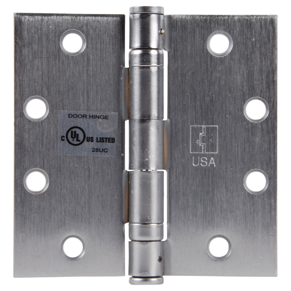 Hager Full Mortise Butt Hinge, 4-1/2" x 4-1/2", 26D, NRP, 8-28GA Wires, WMS BB1279 4-1/2X4-1/2 26D ETW8
